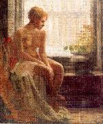 Mulhaupt, Frederick John Nude Seated by a Window oil on canvas